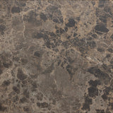 Mixed materials refresh the traditional sideboard, pairing a thick, wide base of dark brown acacia with brown marble rich with natural veining. Cylindrical details and a step base elevates the look. A spacious interior awaits storage of favorite serveware, table linens and more. Amethyst Home provides interior design, new home construction design consulting, vintage area rugs, and lighting in the Alpharetta metro area.