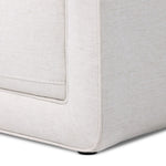 Featuring Phillip Crypton Nomad Snow Sofa by Four Hands at Amethyst Home. Style meets substance in this olive cotton-blend sofa. Blind stitching along the seat and back cushions create a polished complement to the heritage frame. The slight pronounced seat cushion creates an illusion of being loose, but is actually a fixed cushion with expert tailoring. Amethyst Home provides interior design, new home construction design consulting, vintage area rugs, and lighting in the Salt Lake City metro area.