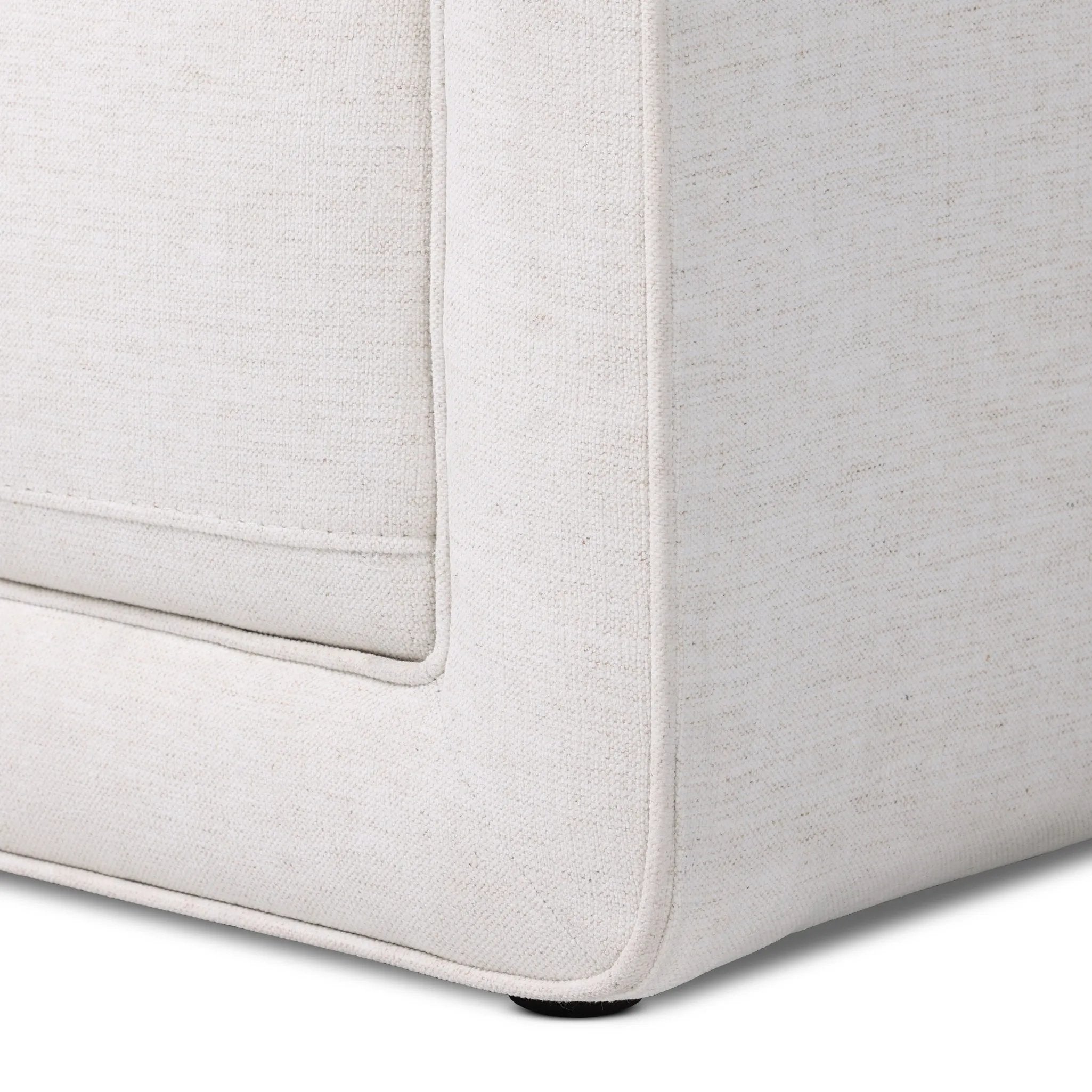 Featuring Phillip Crypton Nomad Snow Sofa by Four Hands at Amethyst Home. Style meets substance in this olive cotton-blend sofa. Blind stitching along the seat and back cushions create a polished complement to the heritage frame. The slight pronounced seat cushion creates an illusion of being loose, but is actually a fixed cushion with expert tailoring. Amethyst Home provides interior design, new home construction design consulting, vintage area rugs, and lighting in the Salt Lake City metro area.