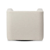 Featuring Phillip Crypton Nomad Snow Swivel Chair by Four Hands at Amethyst Home. Style meets substance in this olive cotton-blend swivel chair. Blind stitching along the seat and back cushions create a polished complement to the heritage frame. The slight pronounced seat cushion creates an illusion of being loose, but is actually a fixed cushion with expe. Amethyst Home provides interior design, new home construction design consulting, vintage area rugs, and lighting in the Alpharetta metro area.