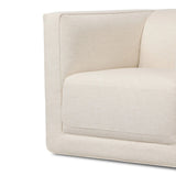Featuring Phillip Crypton Nomad Snow Swivel Chair by Four Hands at Amethyst Home. Style meets substance in this olive cotton-blend swivel chair. Blind stitching along the seat and back cushions create a polished complement to the heritage frame. The slight pronounced seat cushion creates an illusion of being loose, but is actually a fixed cushion with expert ta. Amethyst Home provides interior design, new home construction design consulting, vintage area rugs, and lighting in the Miami metro area.