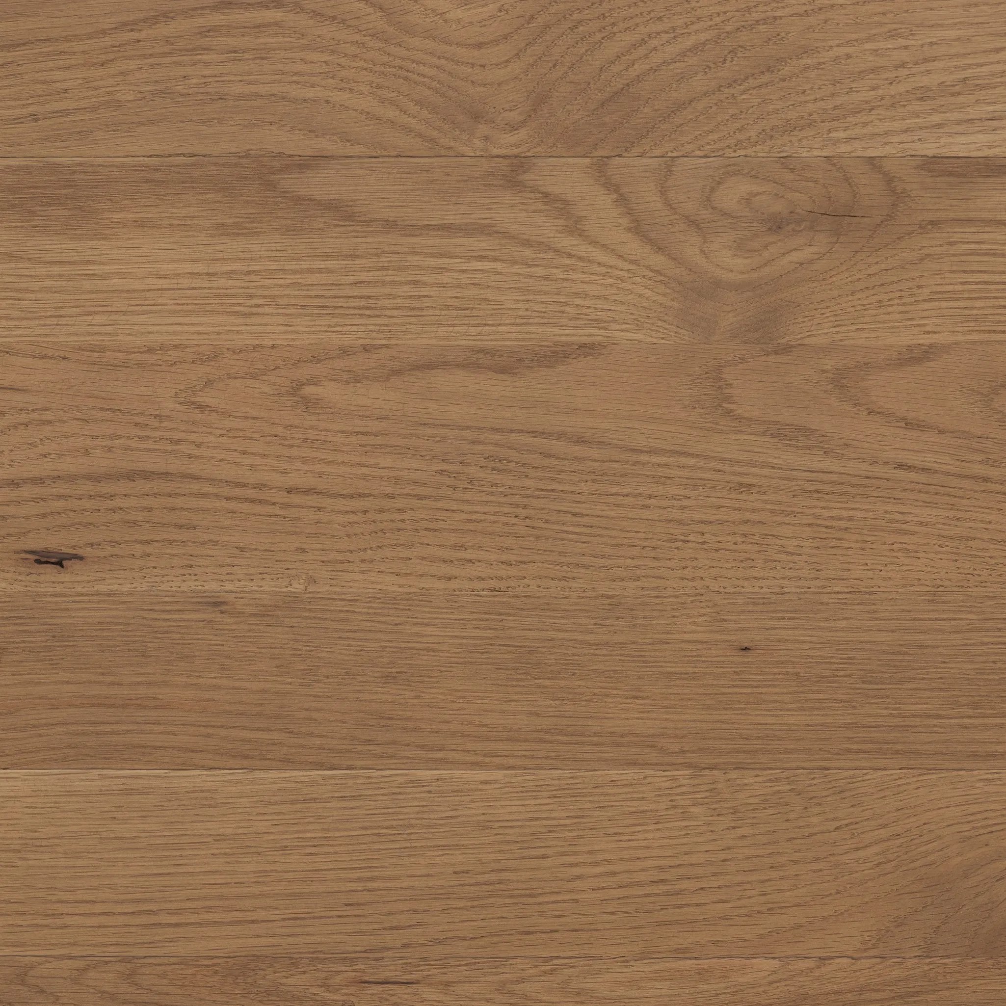 A shape-driven console table made from thick-cut oak veneer features overscale proportions and half-moon shaping, with a warm grey-brown finish Amethyst Home provides interior design, new home construction design consulting, vintage area rugs, and lighting in the Omaha metro area.