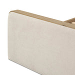 Settle in with the soft contours of a timeless bedroom style. With subtly rounded corners, aged solid oak frames upholstered head and foot boards, for an inviting look that moves between spaces and styles with ease Amethyst Home provides interior design, new home construction design consulting, vintage area rugs, and lighting in the Washington metro area.