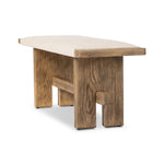 A heritage-inspired bench pairs light, distressed oak with high-performance fabric, bringing extra seating to any room. A pull-through stretcher adds a design-forward touch. Performance fabrics are specially created to withstand spills, stains, high traffic and wear, ensuring long-term comfort and unmatched durability Amethyst Home provides interior design, new home construction design consulting, vintage area rugs, and lighting in the Kansas City metro area.