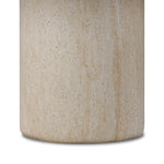 A simple pedestal shape lets the material do the talking on this outdoor dining table. Textured sand concrete resembles natural stone, with lots of natural texture and a beautiful, marble look. Cover or store indoors during inclement weather and when not in use Amethyst Home provides interior design, new home construction design consulting, vintage area rugs, and lighting in the Scottsdale metro area.