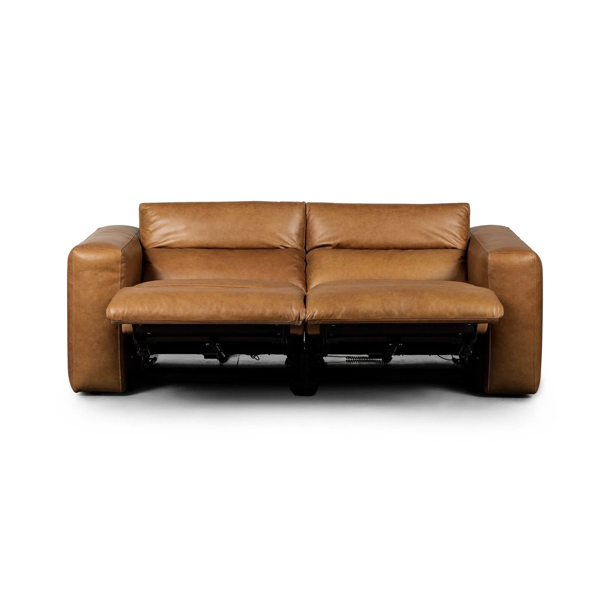 A modern take on the classic recliner. Customize your comfort level with the push of hidden buttons with pieces in our Power Motion collection. Sectional features wide arms with a medium to supportive sit and seat height, plus an adjustable headrest. Zero-clearance design means the sectional can be placed up against a wall. Amethyst Home provides interior design, new home construction design consulting, vintage area rugs, and lighting in the Charlotte metro area.