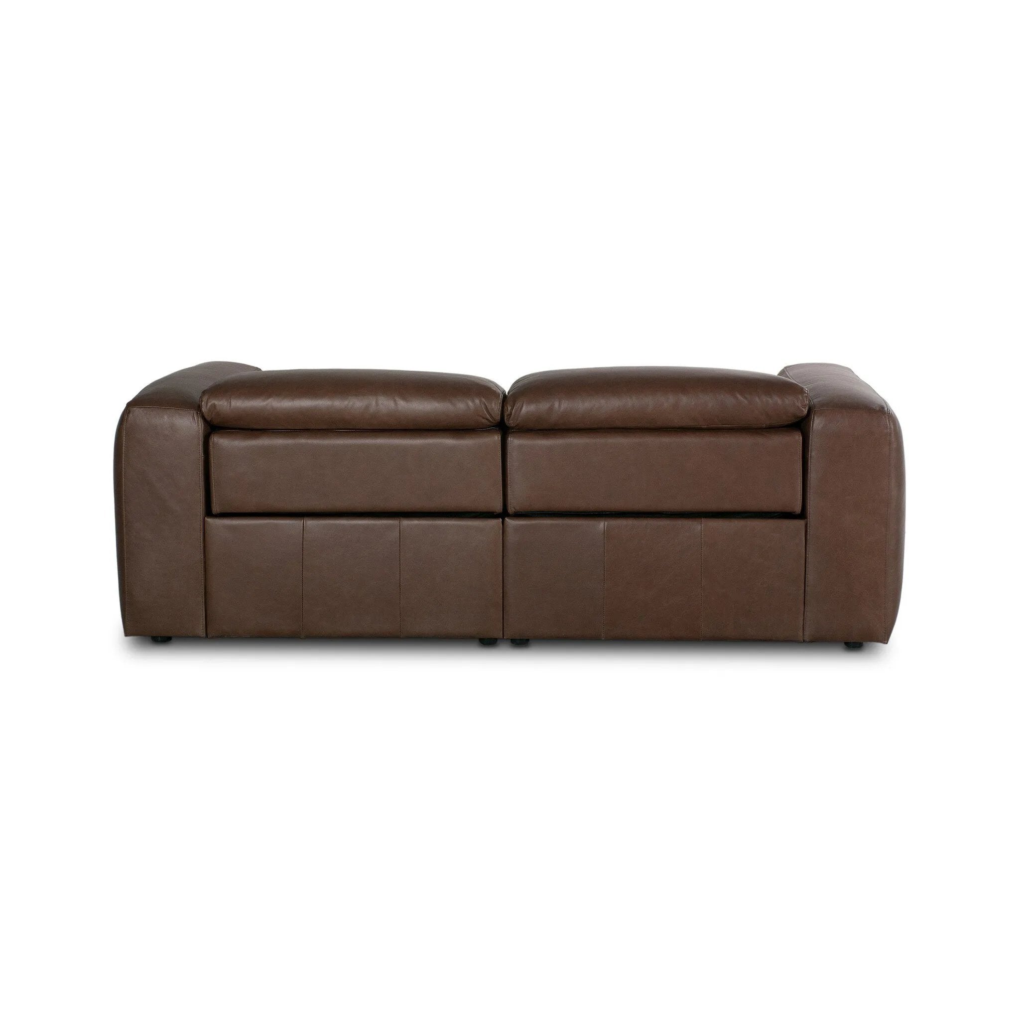 A modern take on the classic recliner. Customize your comfort level with the push of hidden buttons with pieces in our Power Motion collection. Sectional features wide arms with a medium to supportive sit and seat height, plus an adjustable headrest. Zero-clearance design means the sectional can be placed up against a wall. Amethyst Home provides interior design, new home construction design consulting, vintage area rugs, and lighting in the Park City metro area.