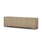 As lovers of luxe design at Amethyst, we love the warm modern inspired Ramos Media Console - Bleached Oak Veneer. This item pairs well with other brands such as Cisco Home and is perfect for modern homes Amethyst Home provides interior design, new home construction design consulting, vintage area rugs, and lighting in the Dallas metro area.
