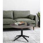 Featuring Reese Eden Sage Sofa by Four Hands at Amethyst Home. Effortlessly on-trend. Two-cushion seating of sage top-grain leather, with knife-edge pillows and welted track arms. Almond-finished legs taper for a modern touch atop mid-century influence.Overall Dimensions: 76.00"w x 35.00"d x 32.75"hWeight : 110.89 lbsMaterials: Top Grain Leather, Popla. Amethyst Home provides interior design, new home construction design consulting, vintage area rugs, and lighting in the Salt Lake City metro area.