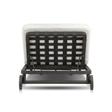 Featuring Reine Alessi Linen Outdoor Chaise by Four Hands at Amethyst Home. A campaign-inspired outdoor chaise transforms any space into your personal retreat. Monochromatic strap detailing wraps a sleek, minimalist frame, with a linen-like cushion upholstered in high-performance Italian fabric. Designed to elevate your outdoor space with a resort-like ease. Pe. Amethyst Home provides interior design, new home construction design consulting, vintage area rugs, and lighting in the Omaha metro area.