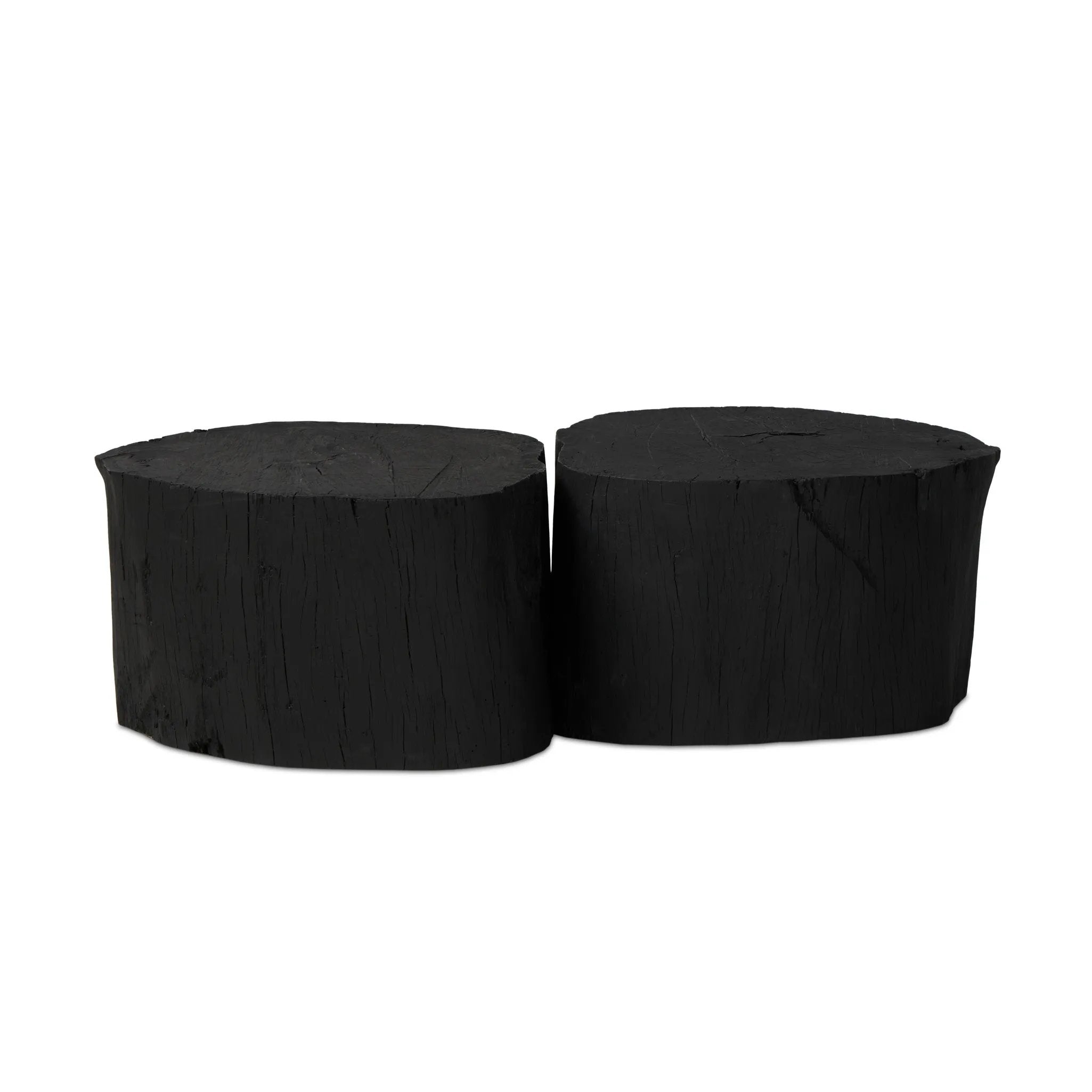 Anchor your living space with a style inspired by the beautiful simplicity of nature. Made of black-finished resin, the shape for this special piece is molded from a tree trunk, then cast in resin to recreate the same shape and texture of the trunk — talk about a true statement piece Amethyst Home provides interior design, new home construction design consulting, vintage area rugs, and lighting in the Des Moines metro area.