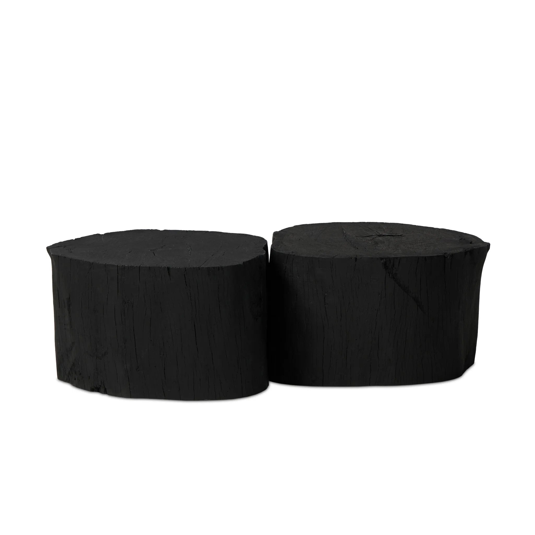 Anchor your living space with a style inspired by the beautiful simplicity of nature. Made of black-finished resin, the shape for this special piece is molded from a tree trunk, then cast in resin to recreate the same shape and texture of the trunk — talk about a true statement piece Amethyst Home provides interior design, new home construction design consulting, vintage area rugs, and lighting in the Newport Beach metro area.