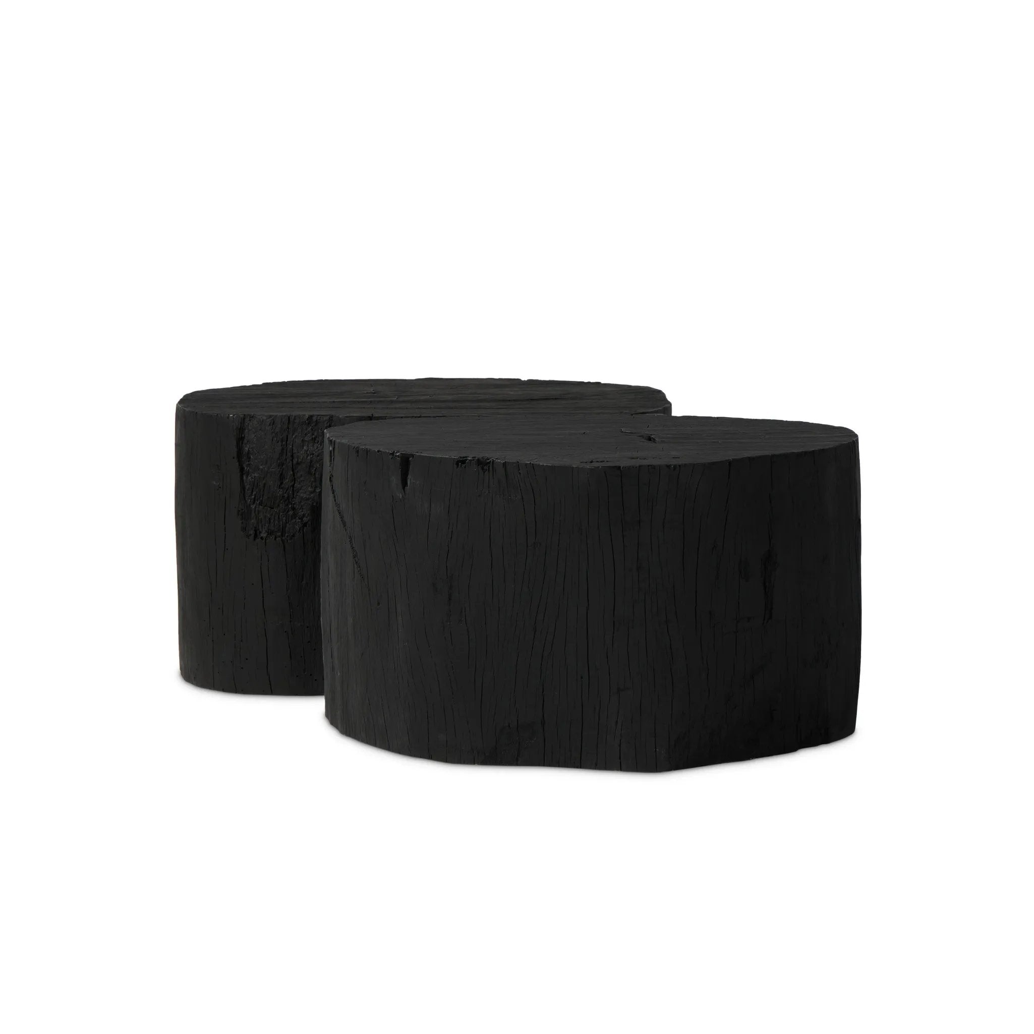 Anchor your living space with a style inspired by the beautiful simplicity of nature. Made of black-finished resin, the shape for this special piece is molded from a tree trunk, then cast in resin to recreate the same shape and texture of the trunk — talk about a true statement piece Amethyst Home provides interior design, new home construction design consulting, vintage area rugs, and lighting in the Park City metro area.