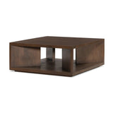 A coffee table crafted of solid mango with a warm brown finish. Simple, modern shaping to easily suit a range of styles and spaces. Great alone or paired.As lovers of organic modern aesthetics at Amethyst, we love the designer inspired Rico Coffee Table - Warm Brown Mango. Amethyst Home provides interior design, new home construction design consulting, vintage area rugs, and lighting in the Houston metro area.