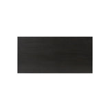 Create storage space in the bedroom with a five-drawer dresser of ebony-finished oak. Chunky dowel legs support a tall silhouette and overhang top, all finished out with simple gunmetal hardware Amethyst Home provides interior design, new home construction design consulting, vintage area rugs, and lighting in the Monterey metro area.