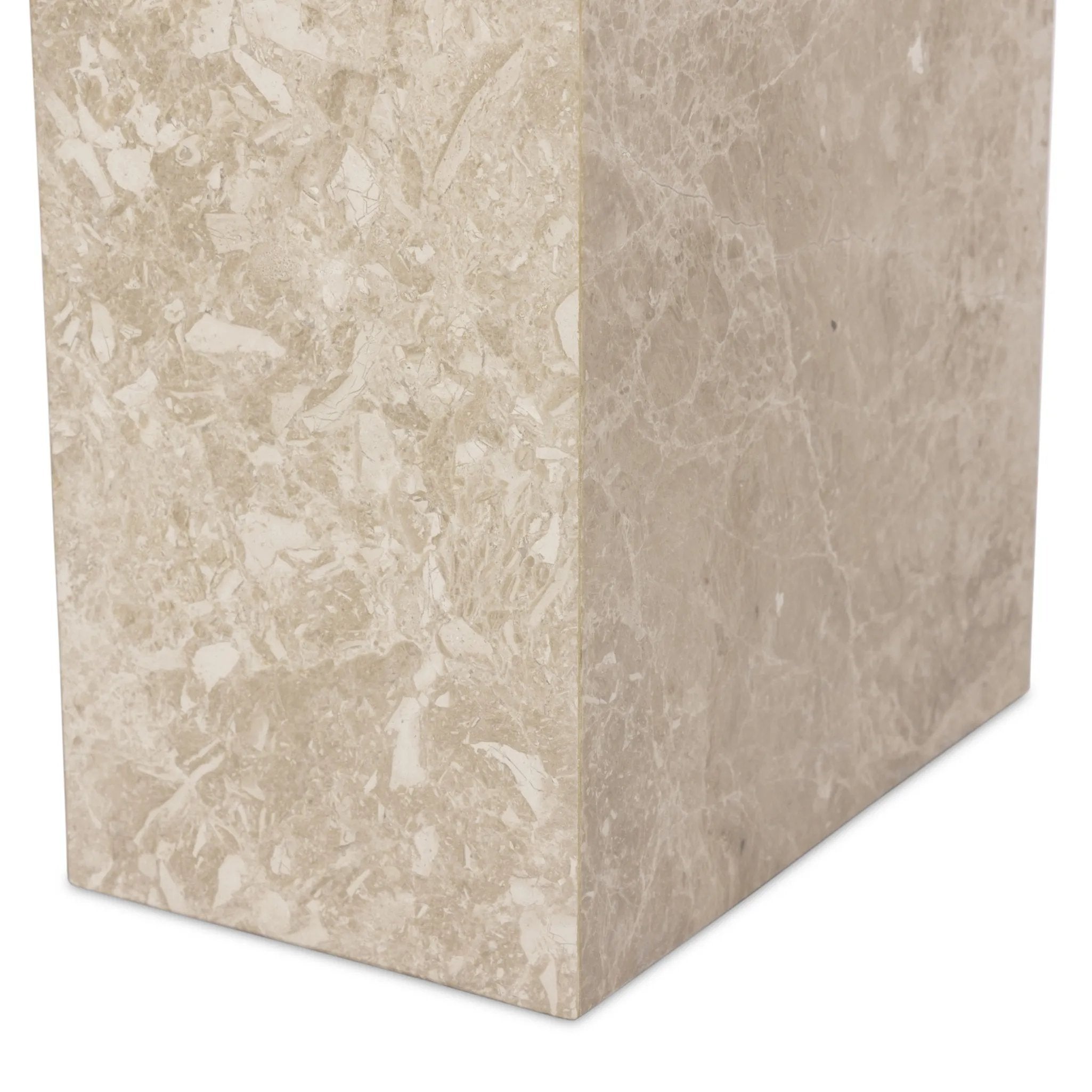 Featuring Romano Lunar Marble End Table by Four Hands at Amethyst Home. Overall Dimensions: 24.00"w x 20.00"d x 20.00"hWeight : 110.89 lbsMaterials: Solid Marble. Amethyst Home provides interior design, new home construction design consulting, vintage area rugs, and lighting in the Alpharetta metro area.