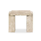 Featuring Romano Lunar Marble End Table by Four Hands at Amethyst Home. Overall Dimensions: 24.00"w x 20.00"d x 20.00"hWeight : 110.89 lbsMaterials: Solid Marble. Amethyst Home provides interior design, new home construction design consulting, vintage area rugs, and lighting in the Park City metro area.