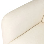 Designed with a shelter-style silhouette, this swivel chair wraps around for a seamless sit. The showstopping wood fluting adds textural contrast and organic appeal to the 360-degree swivel.As fans of clean aesthetics at Amethyst, we love the nature inspired Rory Swivel Chair - Laughlin Bone. Amethyst Home provides interior design, new home construction design consulting, vintage area rugs, and lighting in the Salt Lake City metro area.