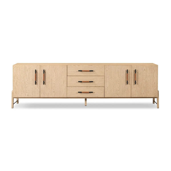 ワトソン・アメリア 4EVER”フルセット Rosedale Yucca Oak Veneer Media Console | Amethyst Home