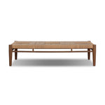 Mixed materials elevate this outdoor coffee table. Alternating weave patterns add texture and visual interest, contrasting with FSC®-certified teak framing. Cover or store indoors during inclement weather and when not in use. Amethyst Home provides interior design, new home construction design consulting, vintage area rugs, and lighting in the Newport Beach metro area.