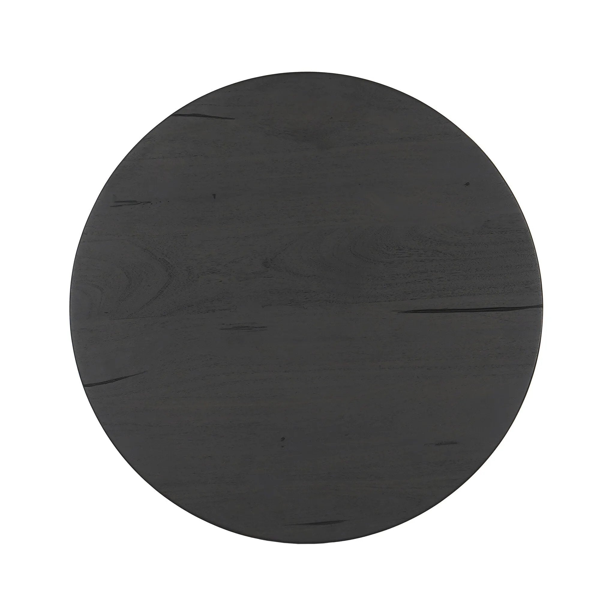 Inspired by décor in the majestic palaces of Jaipur, a conversation-starting end table is made from mixed reclaimed woods, with a rounded top and base with vertical reeding Amethyst Home provides interior design, new home construction design consulting, vintage area rugs, and lighting in the Newport Beach metro area.