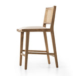 Featuring Sage Savile Flax Bar + Counter Stool by Four Hands at Amethyst Home. Mixed materials make the chair. Solid natural beech wood features a natural cane back for extra texture, while a butterscotch-finished faux leather seat serves total comfort.BarOverall Dimensions: 20.50"w x 23.00"d x 42.50"hWeight: 22.05 lbsCounterOverall Dimensions: 20.50"w x 23. Amethyst Home provides interior design, new home construction design consulting, vintage area rugs, and lighting in the Calabasas metro area.