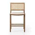 Featuring Sage Savile Flax Bar + Counter Stool by Four Hands at Amethyst Home. Mixed materials make the chair. Solid natural beech wood features a natural cane back for extra texture, while a butterscotch-finished faux leather seat serves total comfort.BarOverall Dimensions: 20.50"w x 23.00"d x 42.50"hWeight: 22.05 lbsCounterOverall Dimensions: 20.50"w x 23.00. Amethyst Home provides interior design, new home construction design consulting, vintage area rugs, and lighting in the Dallas metro area.