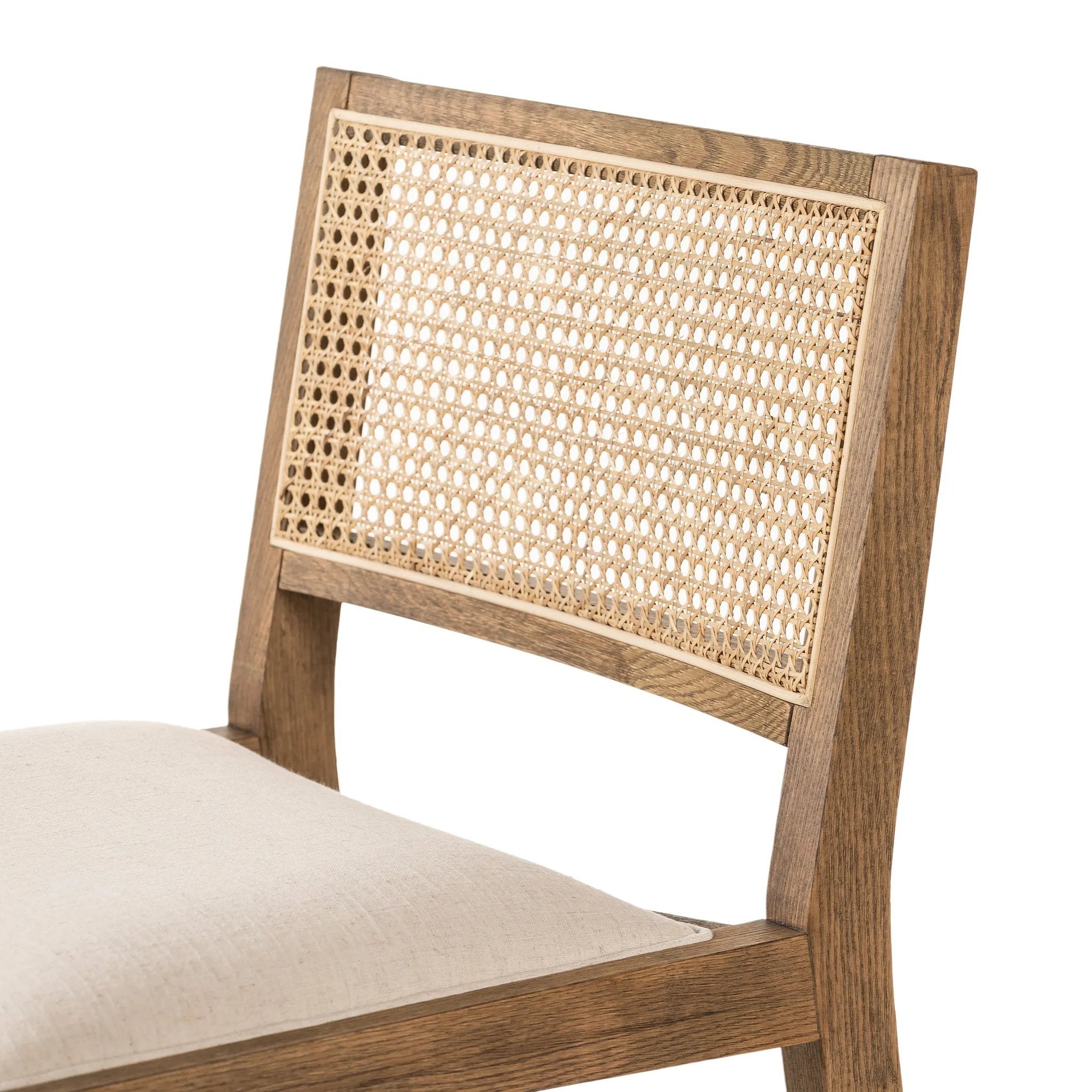 Featuring Sage Savile Flax Bar + Counter Stool by Four Hands at Amethyst Home. Mixed materials make the chair. Solid natural beech wood features a natural cane back for extra texture, while a butterscotch-finished faux leather seat serves total comfort.BarOverall Dimensions: 20.50"w x 23.00"d x 42.50"hWeight: 22.05 lbsCounterOverall Dimensions: 20.50"w x 23.0. Amethyst Home provides interior design, new home construction design consulting, vintage area rugs, and lighting in the Houston metro area.