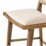 Featuring Sage Savile Flax Bar + Counter Stool by Four Hands at Amethyst Home. Mixed materials make the chair. Solid natural beech wood features a natural cane back for extra texture, while a butterscotch-finished faux leather seat serves total comfort.BarOverall Dimensions: 20.50"w x 23.00"d x 42.50"hWeight: 22.05 lbsCounterOverall Dimensions: 20.50"w x. Amethyst Home provides interior design, new home construction design consulting, vintage area rugs, and lighting in the Laguna Beach metro area.