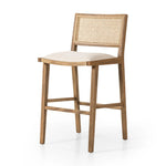 Featuring Sage Savile Flax Bar + Counter Stool by Four Hands at Amethyst Home. Mixed materials make the chair. Solid natural beech wood features a natural cane back for extra texture, while a butterscotch-finished faux leather seat serves total comfort.BarOverall Dimensions: 20.50"w x 23.00"d x 42.50"hWeight: 22.05 lbsCounterOverall Dimensions: 20.50"w x 23.00". Amethyst Home provides interior design, new home construction design consulting, vintage area rugs, and lighting in the Omaha metro area.