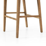 Featuring Sage Savile Flax Bar + Counter Stool by Four Hands at Amethyst Home. Mixed materials make the chair. Solid natural beech wood features a natural cane back for extra texture, while a butterscotch-finished faux leather seat serves total comfort.BarOverall Dimensions: 20.50"w x 23.00"d x 42.50"hWeight: 22.05 lbsCounterOverall Dimensions: 20.50"w x 23. Amethyst Home provides interior design, new home construction design consulting, vintage area rugs, and lighting in the San Diego metro area.
