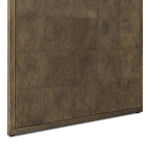 This desk’s simple frame showcases warm brown solid oak with an oyster cut grid pattern on the top and sides. Three drawers create space for office supplies and more.As fans of luxe aesthetics at Amethyst, we love the warm modern inspired Salta Desk - Brown Oak Thick Veneer. Amethyst Home provides interior design, new home construction design consulting, vintage area rugs, and lighting in the Charlotte metro area.