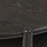 As fans of modern design at Amethyst, we love the nature inspired Salvador Coffee Table - Smoked Black Resawn Oak. This item pairs well with other brands such as Surya and is perfect for minimalist homes Amethyst Home provides interior design, new home construction design consulting, vintage area rugs, and lighting in the Salt Lake City metro area.