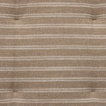 Antique-inspired coastal style. Rattan introduces varying natural shades and texture to this dining bench, and the frame's soft lines and beige and white striped fabric cushion invite a comfortable sit. Option to style alone or pair with other pieces in the collection. A design collaboration by Amber Lewis and Four Hands. Amethyst Home provides interior design, new home construction design consulting, vintage area rugs, and lighting in the Dallas metro area.