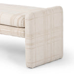 Featuring Serena Sheffield Ivory Accent Bench by Four Hands at Amethyst Home. A traditional ivory fabric with a classic box pattern covers a long, sophisticated dining bench.Overall Dimensions: 70.00"w x 18.00"d x 19.00"hWeight : 48.50 lbsMaterials: 100% Polyester, Poplar Plywood, 90% Polyurethane Foam Pad, 10% Polyester Fiber Batting. Amethyst Home provides interior design, new home construction design consulting, vintage area rugs, and lighting in the Miami metro area.