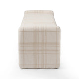 Featuring Serena Sheffield Ivory Accent Bench by Four Hands at Amethyst Home. A traditional ivory fabric with a classic box pattern covers a long, sophisticated dining bench.Overall Dimensions: 70.00"w x 18.00"d x 19.00"hWeight : 48.50 lbsMaterials: 100% Polyester, Poplar Plywood, 90% Polyurethane Foam Pad, 10% Polyester Fiber Batting. Amethyst Home provides interior design, new home construction design consulting, vintage area rugs, and lighting in the Monterey metro area.