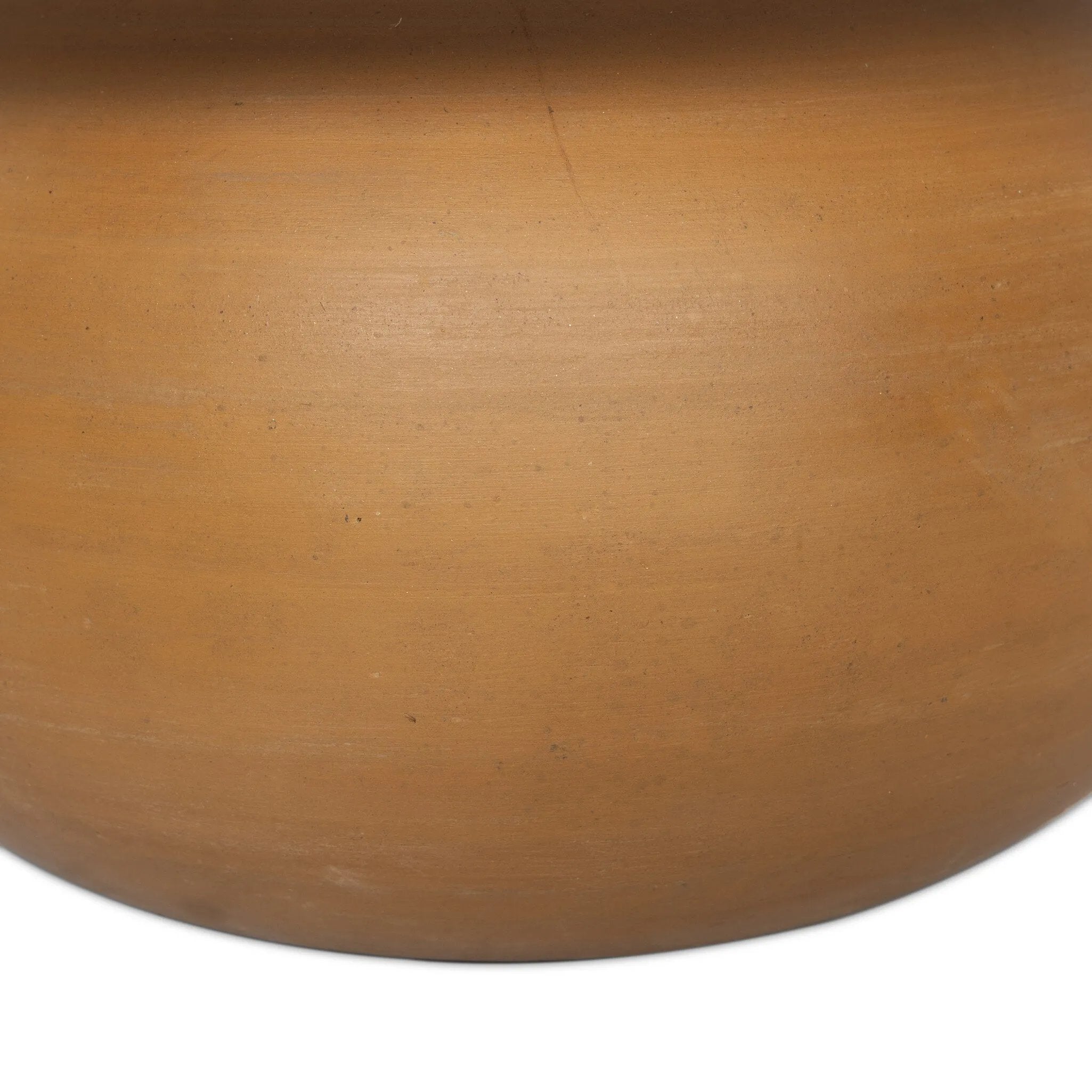 Inspired by vintage vessels, a stout table lamp bears the unique markings of natural terracotta. Topped with a neutral linen shade for texture and contrast Amethyst Home provides interior design, new home construction design consulting, vintage area rugs, and lighting in the Kansas City metro area.
