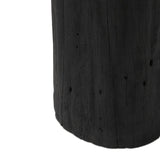 Ground any room with a style inspired by the beautiful simplicity of nature. Made of black-finished resin, the form for this special piece is molded from a tree trunk, then cast in resin to recreate the same shape and texture of the trunk — talk about a true statement piece Amethyst Home provides interior design, new home construction design consulting, vintage area rugs, and lighting in the Nashville metro area.