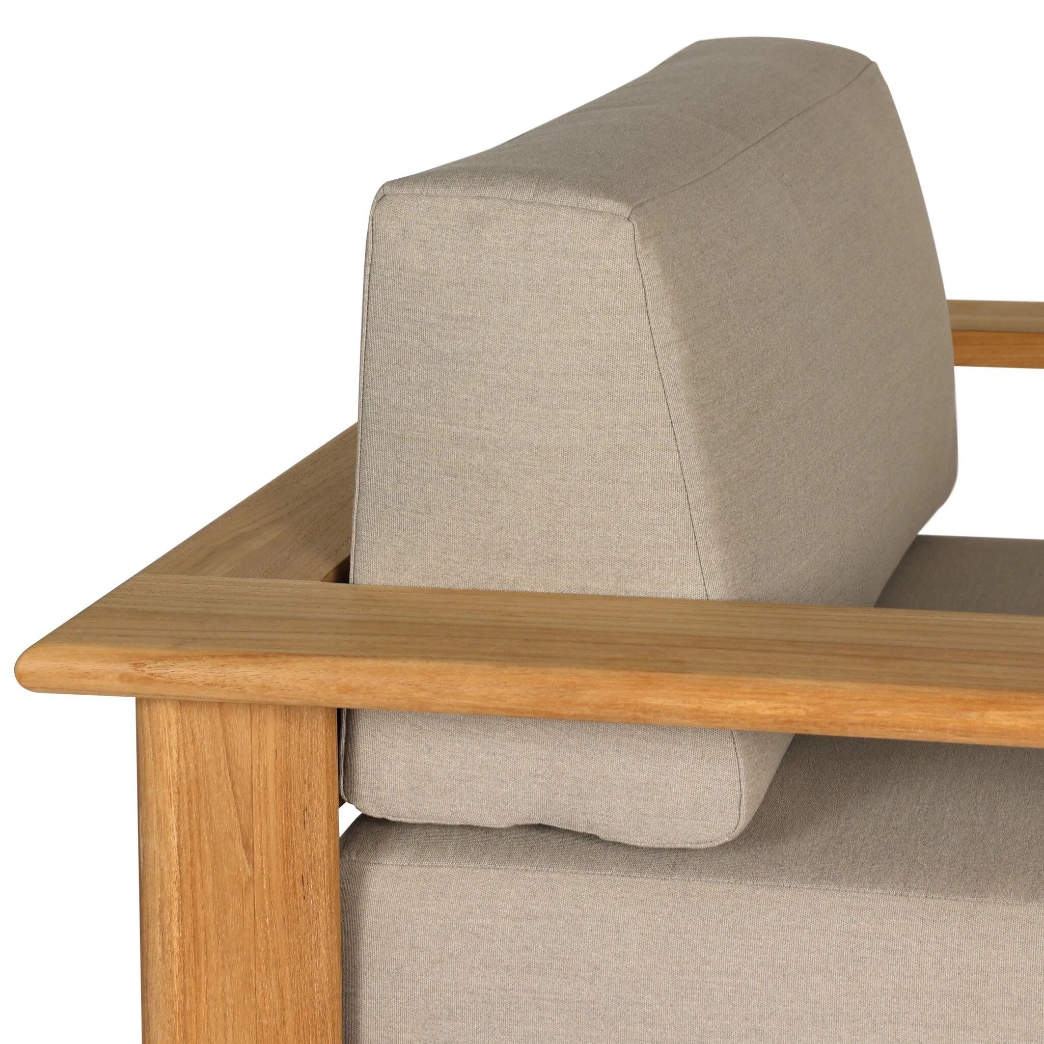 Grade A teak is fine sanded into a soft, unfinished outdoor chair that highlights the wood's natural grain, thick cushioning for a sink-in feel. Cover or store inside during inclement weather and when not in use.As enthusiasts of natural style at Amethyst, we love the optimistic inspired Sterling Outdoor Chair - Ibiza Mole. Amethyst Home provides interior design, new home construction design consulting, vintage area rugs, and lighting in the Boston metro area.