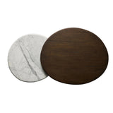 Featuring Stuart White Calacatta Marble Nesting Coffee Tables - MIX & Match by Four Hands at Amethyst Home. Elevate the look of your living space with a nest-style set of coffee tables — one larger table made from mixed reclaimed woods and a smaller table of white Calacatta marble. Together, they make for a true mixed materials moment.Large Marble, Small W. Amethyst Home provides interior design, new home construction design consulting, vintage area rugs, and lighting in the Alpharetta metro area.