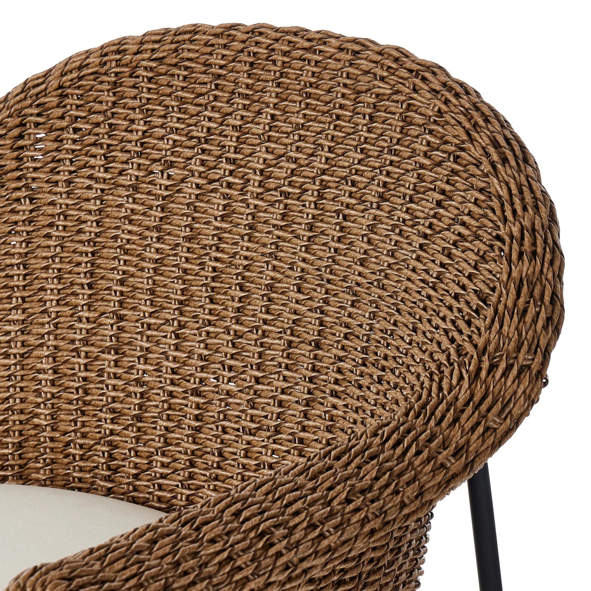 Featuring Suerte Arashi Salt Outdoor Stool by Four Hands at Amethyst Home. The Suerte Arashi Salt Outdoor Stool is perfect for outdoor spaces. Made with durable materials, it is built to withstand the elements while providing comfort and style. Take a seat and enjoy the great outdoors with this functional and stylish addition to your outdoor furniture collecti. Amethyst Home provides interior design, new home construction design consulting, vintage area rugs, and lighting in the Austin metro area.