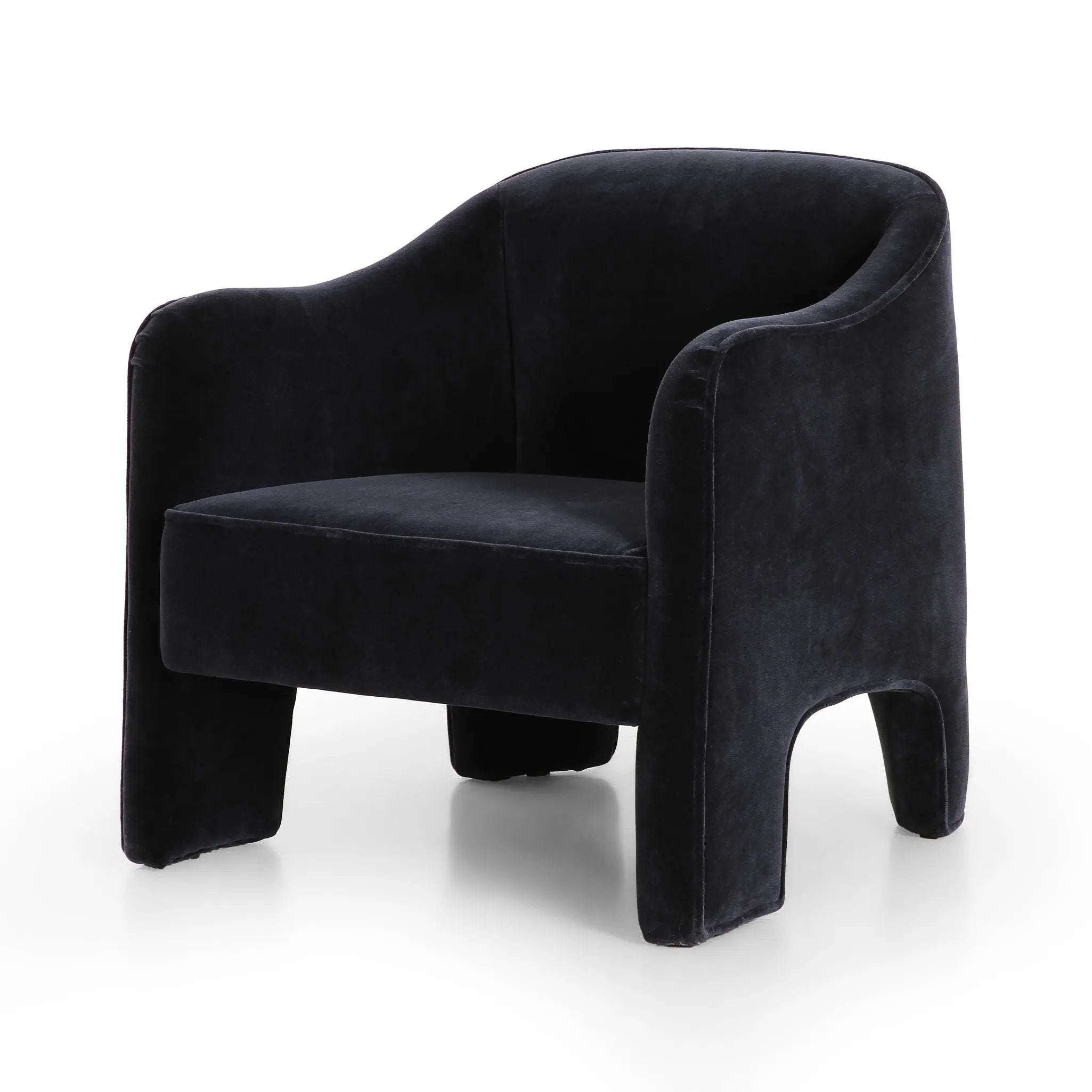 Featuring Sully Monte Navy Chair by Four Hands at Amethyst Home. Overall Dimensions: 30.50"w x 31.00"d x 30.50"hWeight : 49.82 lbsMaterials: 50% Viscose, 50% Wool, Poplar Plywood, 100% Polyester. Amethyst Home provides interior design, new home construction design consulting, vintage area rugs, and lighting in the Nashville metro area.