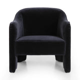 Featuring Sully Monte Navy Chair by Four Hands at Amethyst Home. Overall Dimensions: 30.50"w x 31.00"d x 30.50"hWeight : 49.82 lbsMaterials: 50% Viscose, 50% Wool, Poplar Plywood, 100% Polyester. Amethyst Home provides interior design, new home construction design consulting, vintage area rugs, and lighting in the Seattle metro area.