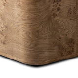 Style this versatile piece just about anywhere. Made from oak burl veneer with a warm wheat finish, rounded edges soften the look.As fans of modern design at Amethyst, we love the warm modern inspired Talessi End Table. This item pairs well with other brands such as Ethnicraft and is perfect for coastal homes Amethyst Home provides interior design, new home construction design consulting, vintage area rugs, and lighting in the Kansas City metro area.