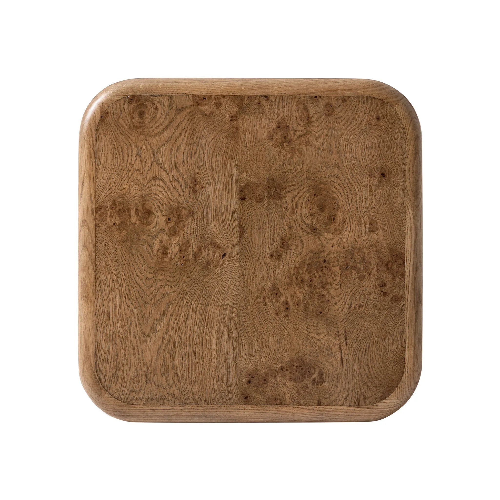 Style this versatile piece just about anywhere. Made from oak burl veneer with a warm wheat finish, rounded edges soften the look.As fans of modern design at Amethyst, we love the warm modern inspired Talessi End Table. This item pairs well with other brands such as Ethnicraft and is perfect for coastal homes Amethyst Home provides interior design, new home construction design consulting, vintage area rugs, and lighting in the Newport Beach metro area.