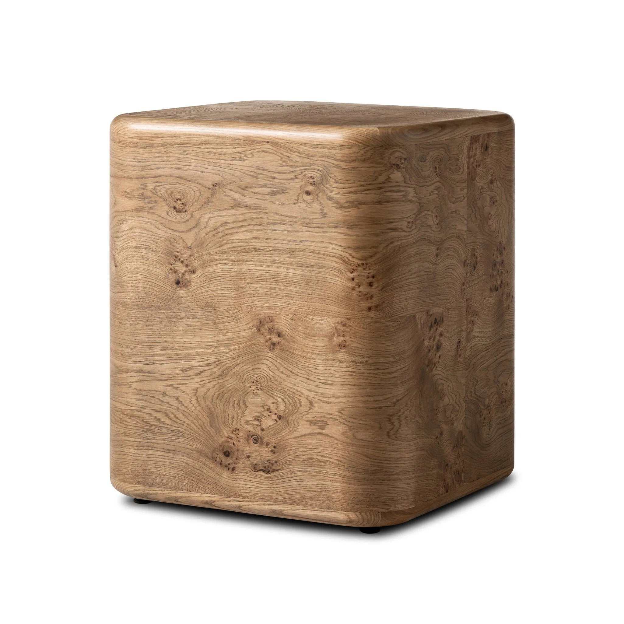 Style this versatile piece just about anywhere. Made from oak burl veneer with a warm wheat finish, rounded edges soften the look.As fans of modern design at Amethyst, we love the warm modern inspired Talessi End Table. This item pairs well with other brands such as Ethnicraft and is perfect for coastal homes Amethyst Home provides interior design, new home construction design consulting, vintage area rugs, and lighting in the Omaha metro area.