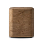 Style this versatile piece just about anywhere. Made from oak burl veneer with a warm wheat finish, rounded edges soften the look.As fans of modern design at Amethyst, we love the warm modern inspired Talessi End Table. This item pairs well with other brands such as Ethnicraft and is perfect for coastal homes Amethyst Home provides interior design, new home construction design consulting, vintage area rugs, and lighting in the Portland metro area.