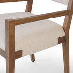This Tamari Antwerp Natural Dining Armchair provides comfortable and stylish seating for your dining room. With its sturdy armrests, you can relax and enjoy your meals with ease. Made from high-quality materials, this armchair offers long-lasting durability. Amethyst Home provides interior design, new home construction design consulting, vintage area rugs, and lighting in the Park City metro area.