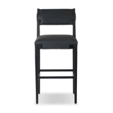 Featuring Tamari Brickhouse Black Bar + Counter Stool by Four Hands at Amethyst Home. Introducing the Tamari Brickhouse Black Bar + Counter Stool. With its sleek and modern design, this stool is the perfect addition to any luxury home. Crafted with premium materials, it offers both style and comfort. Elevate your space with this sophisticated and exclusive. Amethyst Home provides interior design, new home construction design consulting, vintage area rugs, and lighting in the Washington metro area.