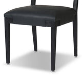 Featuring Tamari Brickhouse Black Dining Chair by Four Hands at Amethyst Home. Indulge in the luxurious experience of dining with our Tamari Brickhouse Black Dining Chair. With its sleek and sophisticated design, this chair is sure to elevate any dining space. Comfortable and elegant, it's the perfect addition to your upscale lifestyle.
Overall Dimensions: 19.7. Amethyst Home provides interior design, new home construction design consulting, vintage area rugs, and lighting in the Tampa metro area.